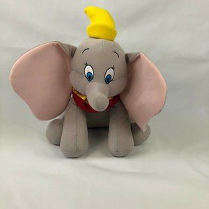 Disney Parks Dumbo Flying Elephant 16" Plush Stuffed Animal Yellow Hat
